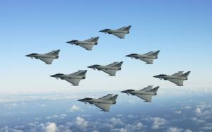 Jet Fighters Formation HD wallpaper thumb