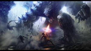 Video Games Monsters Fight Fantasy Art Battles Warriors Picture Gallery wallpaper thumb