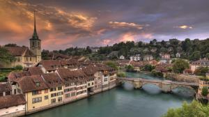 Aare River In Bern Switzerl wallpaper thumb