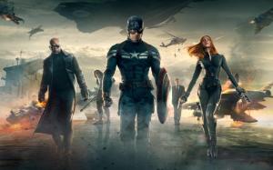 Captain America 2 The Return of the First Avenger Chris Evans Sarlett Johansson wallpaper thumb