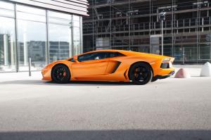 Lamborghini Aventador Orange wallpaper thumb