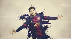 Lionel Messi, FC Barcelona, Footballer, Poster wallpaper thumb