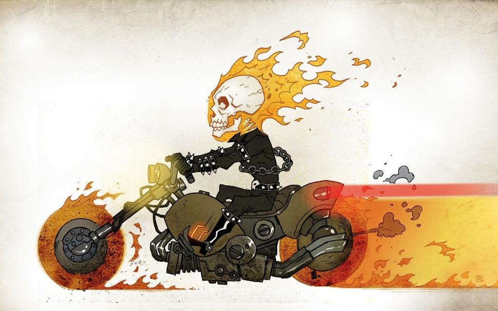 Ghost Rider Animated wallpaper,funny HD wallpaper,fire HD wallpaper,skull HD wallpaper,bike HD wallpaper,1920x1200 wallpaper