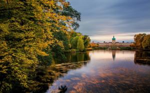 Schloss Charlottenburg, Berlin, Germany, lake, autumn, trees wallpaper thumb