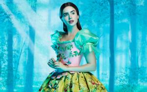 Lily Collins as Snow White HD wallpaper thumb