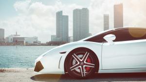 Lamborghini Gallardo, white supercar, desktop wallpaper thumb