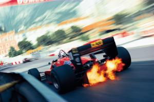 Car, Racing, Ferrari, Monaco, Long Exposure, Motorsports, Motion Blur, Fire wallpaper thumb