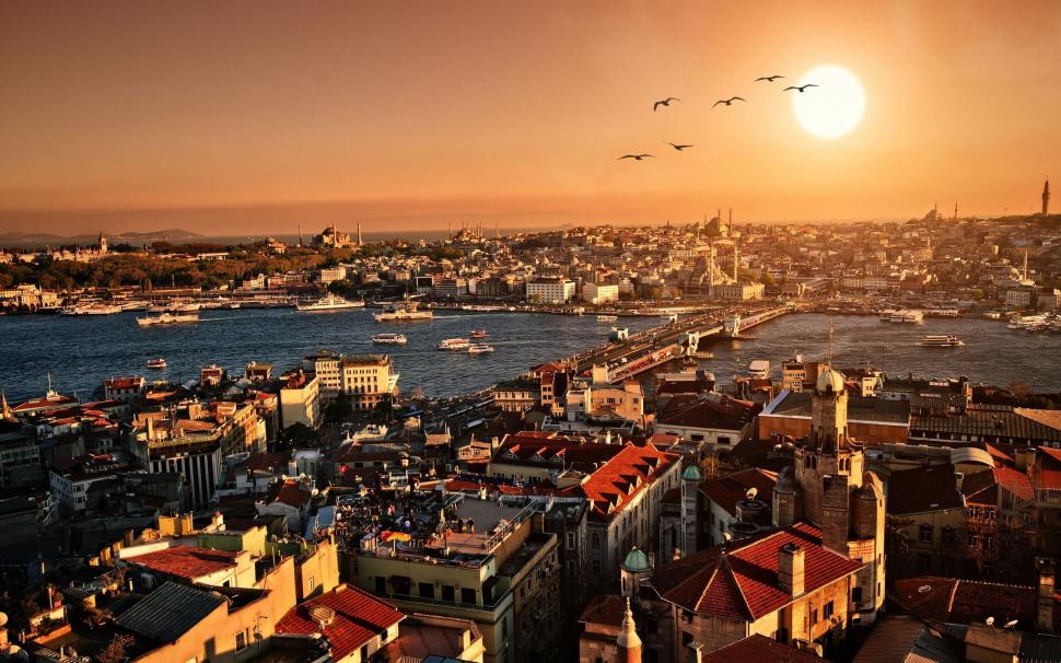 Istanbul City wallpaper,scenery HD wallpaper,lights HD wallpaper,town HD wallpaper,landscape HD wallpaper,2560x1600 wallpaper