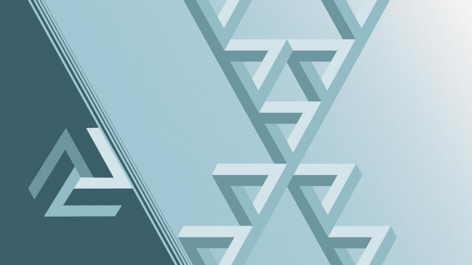 Geometry, Penrose Triangle, Abstract wallpaper,geometry HD wallpaper,penrose triangle HD wallpaper,abstract HD wallpaper,1920x1080 wallpaper