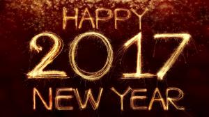 Happy New Year, 2017, fireworks, 4K wallpaper thumb