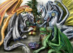 A Dragon's Christmas wallpaper thumb