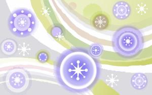 Purple snowflakes wallpaper thumb