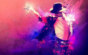 michael jackson, suit, hat, dance, colors wallpaper thumb