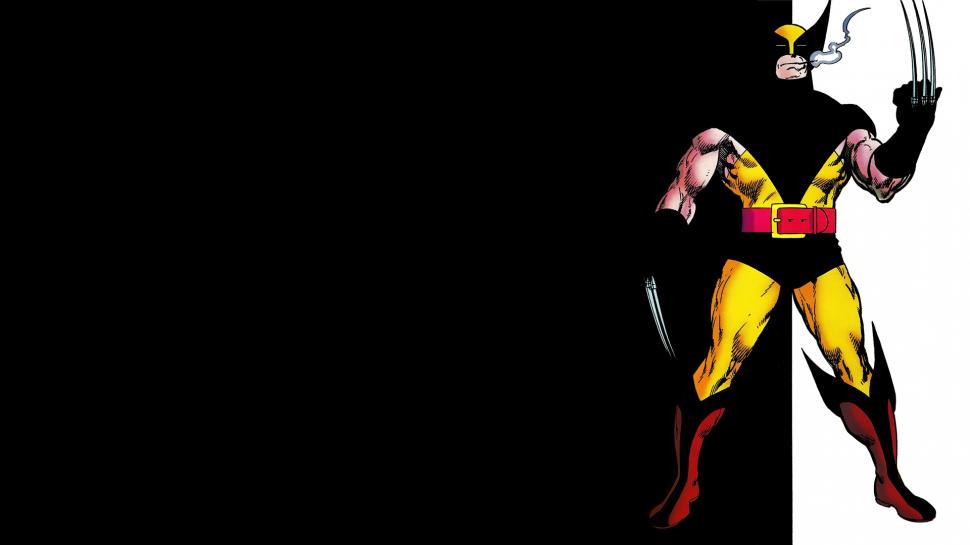 Black Wolverine X-Men HD wallpaper,cartoon/comic HD wallpaper,black HD wallpaper,x HD wallpaper,men HD wallpaper,wolverine HD wallpaper,1920x1080 wallpaper