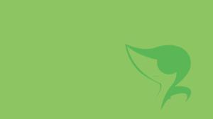 Snivy, Minimalism, Green Background, Simple Background wallpaper thumb