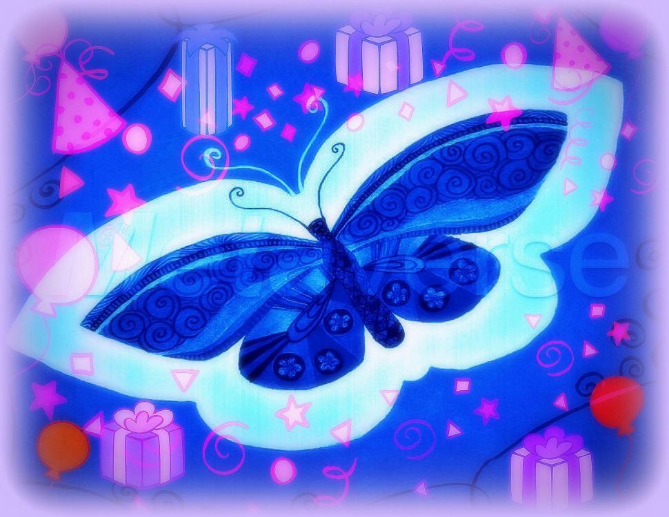 Blue Butterfly Christmas wallpaper,lovely wallpaper,creative-pre--made wallpaper,softness-beauty wallpaper,drawings wallpaper,beautiful wallpaper,butterfly wallpaper,digital-art wallpaper,x--mas wallpaper,colorful wallpaper,1680x1300 wallpaper