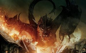 The Hobbit The Battle of The Five Armies - Fire Dragon wallpaper thumb