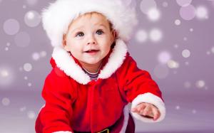 Cute Baby Christmas Background For wallpaper thumb