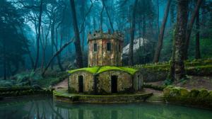Nature, Architecture, Trees, Forest, Old Building, Water, Lake, Tower, Reflection wallpaper thumb