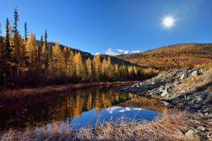 Altai, autumn, morning wallpaper thumb