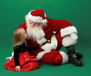 Little Girl Santa Claus wallpaper thumb