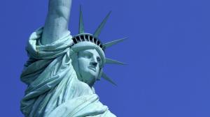 Statue of Liberty Blue Statue HD wallpaper thumb