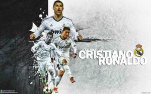 Cristiano Ronaldo Real Madrid Wide Background wallpaper thumb