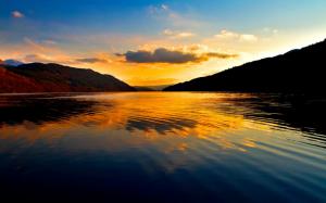 Nature, Landscape, Sunset, Lake, Silhouette, Water wallpaper thumb