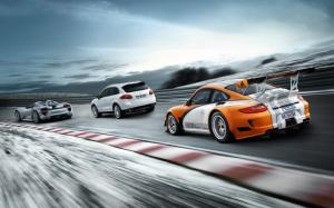 Porsche 918 Spyder Concept 911 GT3 R Hybrid and Cayenne S Hybrid wallpaper thumb