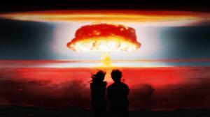 Nuclear Blast Bomb Explosion Anime Drawing Mushroom Cloud Nuclear HD wallpaper thumb
