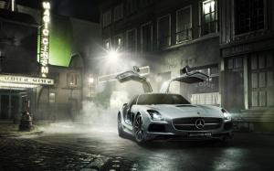 Mercedes-Benz SLS AMG City wallpaper thumb