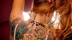 Tattoo, Women, Back, Blonde wallpaper thumb