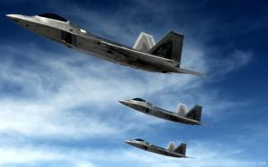 F 22 Raptor Supersonic Stealth Fighters wallpaper thumb