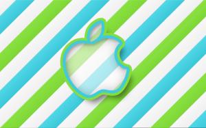 Green Stripes Apple HD wallpaper thumb