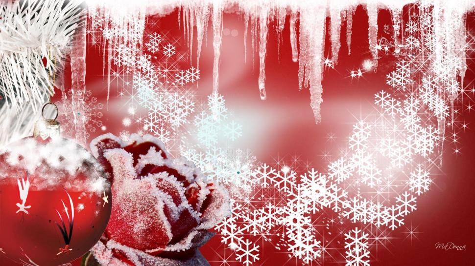 Cold Christmas Red wallpaper,firefox persona HD wallpaper,ball HD wallpaper,frost HD wallpaper,christmas HD wallpaper,flower HD wallpaper,feliz navidad HD wallpaper,cold HD wallpaper,snow HD wallpaper,xmas HD wallpaper,winter HD wallpaper,1921x1080 wallpaper