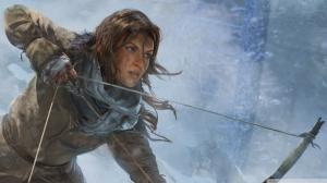 Tomb Raider Lara Croft Bow Arrow Winter Brunette HD wallpaper thumb