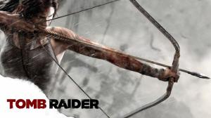 Tomb Raider Lara Croft Bow Arrow Rain HD wallpaper thumb