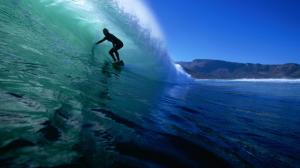 Surfing Big Wave HD wallpaper thumb