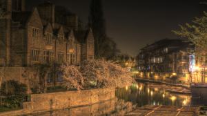 Magdelene College Cambridge at Night HD wallpaper thumb
