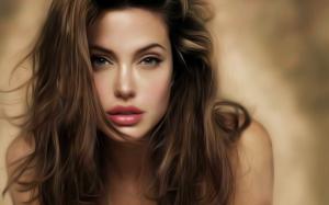 Angelina Jolie Look Art wallpaper thumb