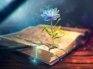 flower, abstract, book, pen wallpaper thumb