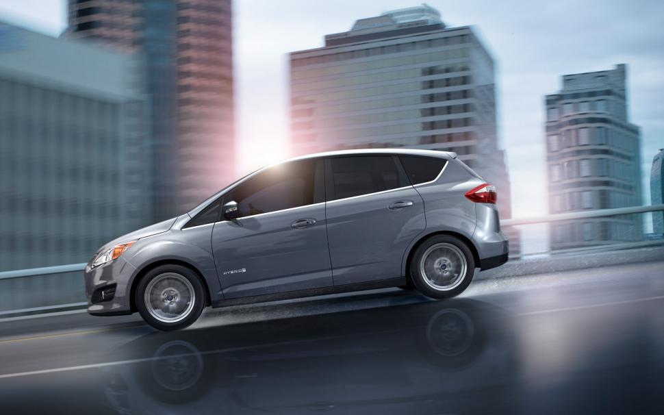Ford C Max Hybrid Side View 2013 wallpaper,Ford C Max HD wallpaper,1920x1200 wallpaper