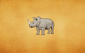 Rhinoceros Minimalism wallpaper thumb