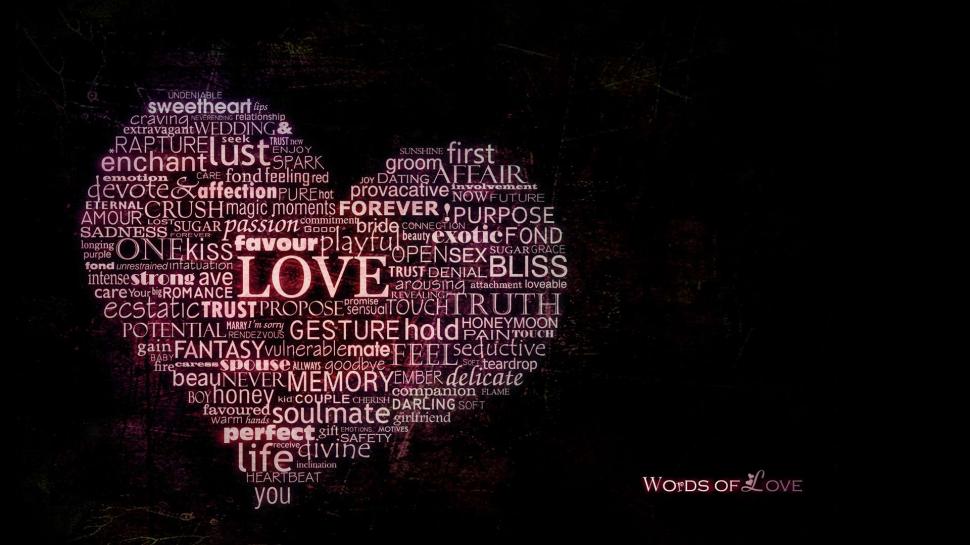 Words of Love HD wallpaper,heart HD wallpaper,pink HD wallpaper,words HD wallpaper,1920x1080 wallpaper