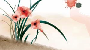 Summers Painted Floral wallpaper thumb