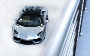 Lamborghini supercar top view wallpaper thumb