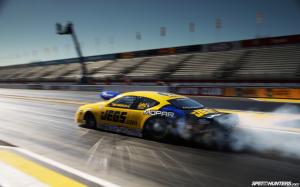 Drag Race Race Car Burnout Smoke Motion Blur HD wallpaper thumb