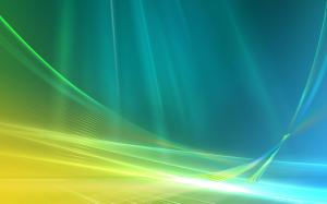 Blue and green abstract space curve wallpaper thumb