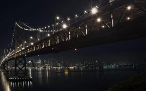 The bay bridge by night wallpaper thumb