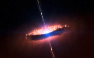 Quasar Stars Black Hole Light HD wallpaper thumb